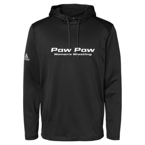 Adidas Textured Mixed Media Hooded Sweatshirt Thumbnail